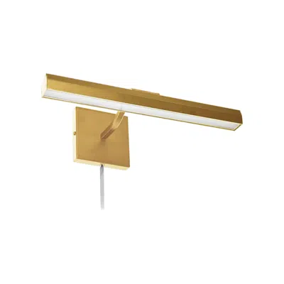 Dainolite Blix 16 1/4" Wide Aged Brass Plug-in Led Picture Light