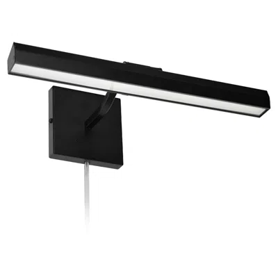 Dainolite Blix 16 1/4" Wide Matte Black Plug-in Led Picture Light