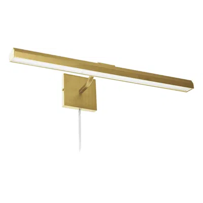 Dainolite Blix 24" Wide Aged Brass Plug-in Led Picture Light