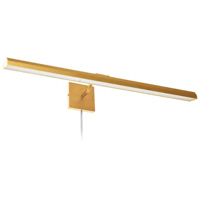 Dainolite Blix 32" Wide Aged Brass Plug-in Led Picture Light