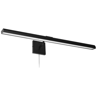 Dainolite Blix 32" Wide Matte Black Plug-in Led Picture Light
