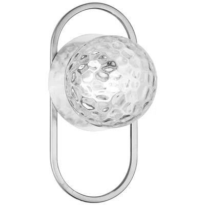Dainolite Burlat 12" High Polished Chrome Finish Wall Sconce  W/ Clear Shade