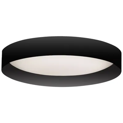 Dainolite Carmen 15" Wide Matte Black Led Flush Mount