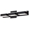 Dainolite Viola 3-light Led Wall Vanity-light In Black
