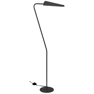 Dainolite Cassie 53 1/4" High Matte Black And Black Modern Floor Lamp