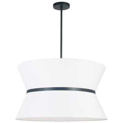 Dainolite Caterine 24" Wide 4 Light Matte Black Pendant