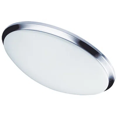 Dainolite Cfled 15" Wide Polished Chrome Trim Ceiling Flush Mount