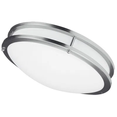 Dainolite Cfled 16" Wide Satin Chrome Ceiling Flush Mount