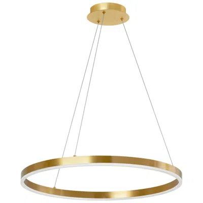 Dainolite Circulo 24" Wide Aged Brass 34w Chandelier In Gold