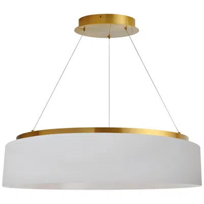Dainolite Circulo 26" Wide Aged Brass 34w Chandelier In Gold