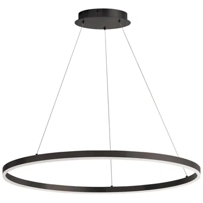 Dainolite Circulo 32" Wide Matte Black 63w Chandelier