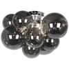 Dainolite Comet 3-light Flush Mount In Black