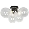 Dainolite Comet 3-light Flush Mount In White