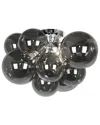 Dainolite Comet 3-light Flush Mount In Black