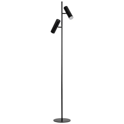 Dainolite Constance 62 1/4" Matte Black Modern 2-light Floor Lamp