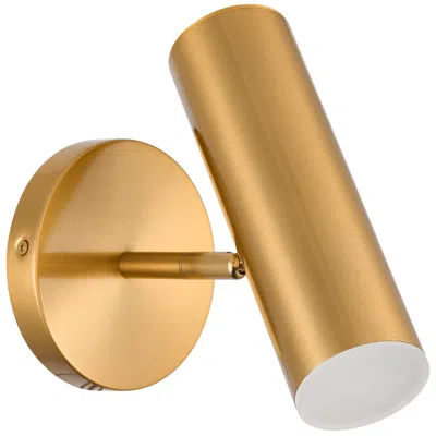 Dainolite Constance 7 3/4" High Aged Brass Led Wall Sconce In Gold
