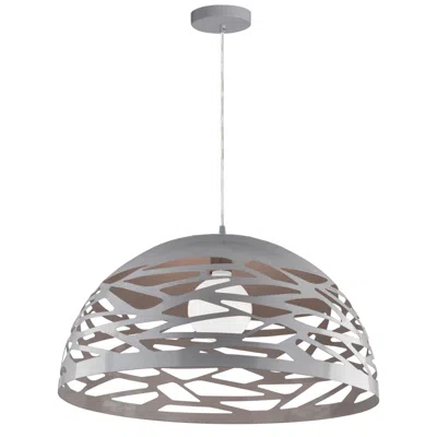 Dainolite Coral 16" Wide Grey Pendant