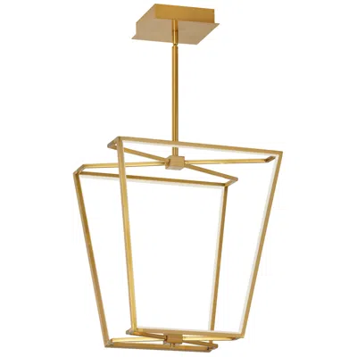 Dainolite Curant 16.5" Wide Aged Brass 48w Chandelier In Gold