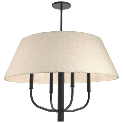 Dainolite Dalia 4-light Tapered Drum Chandelier In Neutral