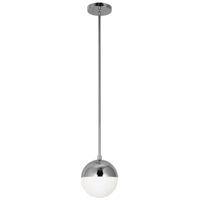 Dainolite Dayana 7" Wide Polished Chrome Mini Pendant
