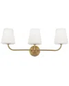Dainolite Eleanor 3-light Vanity-light In Gold