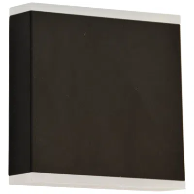 Dainolite Emery 5" High 2-light Matte Black Finish Outdoor Wall Sconce W/ White Shade