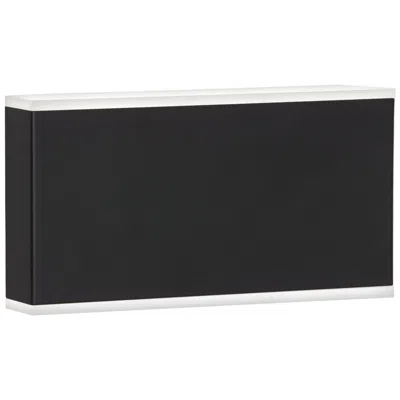 Dainolite Emery 5" High 2-light Matte Black Finish Outdoor Wall Sconce W/ White Shade