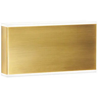Dainolite Emery 5" High Aged Brass 20w Led Wall Sconce In Gold