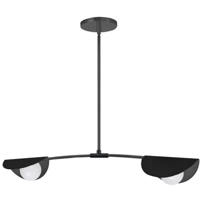 Dainolite Emma 34" Wide Painted Matte Black 2-light Pendant
