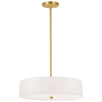 Dainolite Everly 20" Wide 4 Light Aged Brass Pendant In Gold