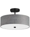 Dainolite Everly 3-light Semi-flush Mount