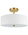 Dainolite Everly 3-light Semi-flush Mount In Multi