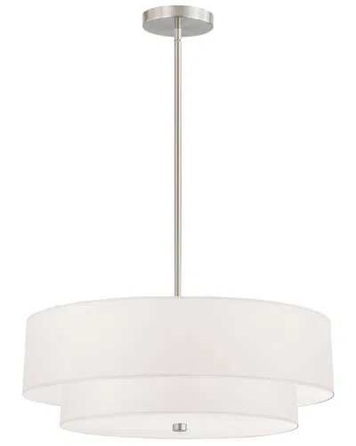 Dainolite Everly 4-light 2 Tier Pendant In Neutral