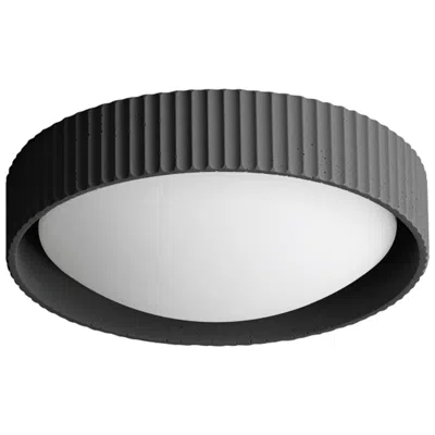 Dainolite Fabiana Led Flush Mount In Black