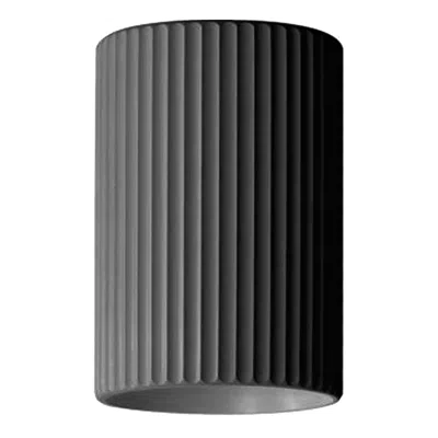 Dainolite Fabiana Led Cylinder Flush Mount In Black