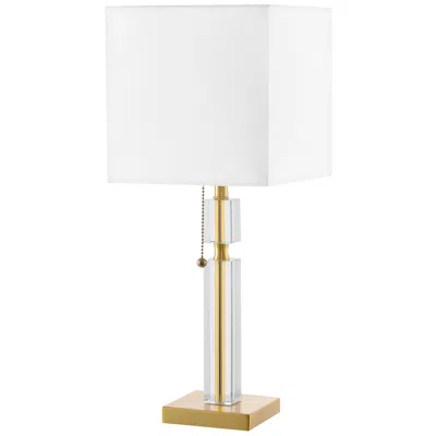 Dainolite Fernanda 19" High Aged Brass Accent Table Lamp In Multi