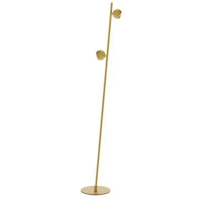 Dainolite Fernanda 50.75" High 2-light Aged Brass Finish Floor Lamp