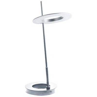 Dainolite Finley 22" High Silver Finish Modern Led Table Lamp In White