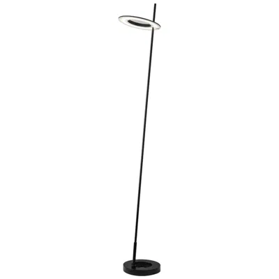 Dainolite Finley 60" High Matte Black Modern Floor Lamp