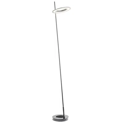 Dainolite Finley 60" High Satin Chrome Finish Modern Floor Lamp