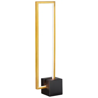 Dainolite Florence Aged Brass Metal Led Table Lamp