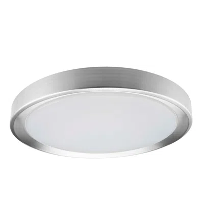 Dainolite Flynn 11.75" Wide Satin Chrome 24w Flush Mount