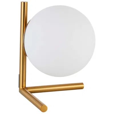Dainolite Folgar 10.75" High Aged Brass Table Lamp In Gold