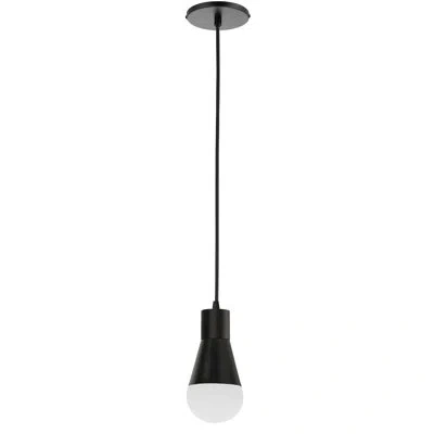 Dainolite Fortuna 1 Light Pendant - Matte Black