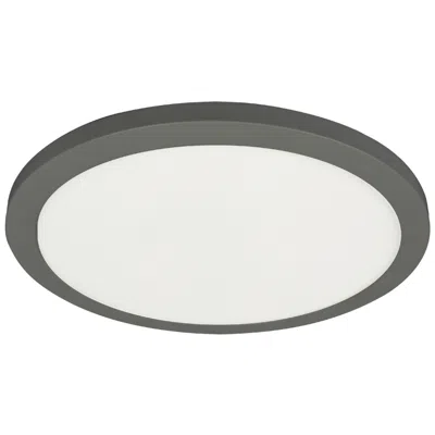 Dainolite Franchesa 12" Wide Matte Black Led Flush Mount