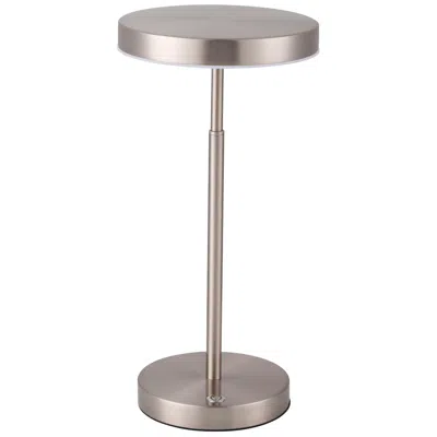 Dainolite Francine 15 3/4" High Satin Nickel Modern Led Table Lamp