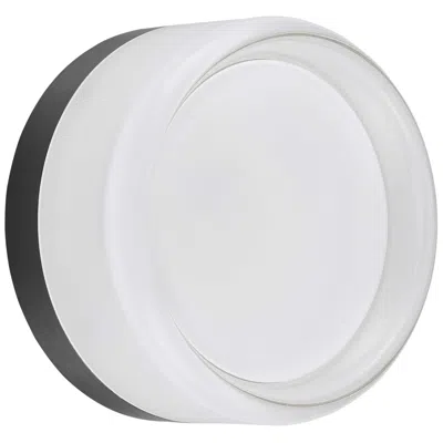 Dainolite Lucia 5.3"h Matte Black 15w Wall Sconce W/ Clear & Frosted Diffuse