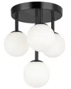 Dainolite Megallan 4-light Flush Mount