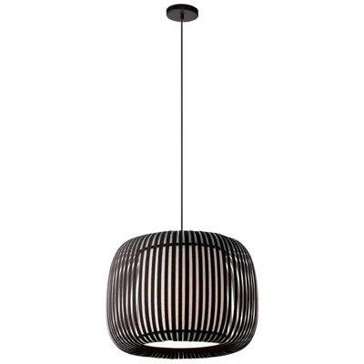 Dainolite Mia 18" Wide Painted Black Slit Shade Pendant Light