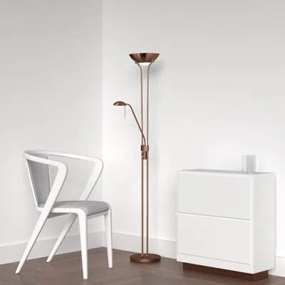 DAINOLITE MOTHER/SON FLOOR LAMP/OIL BRUSHED BRONZE